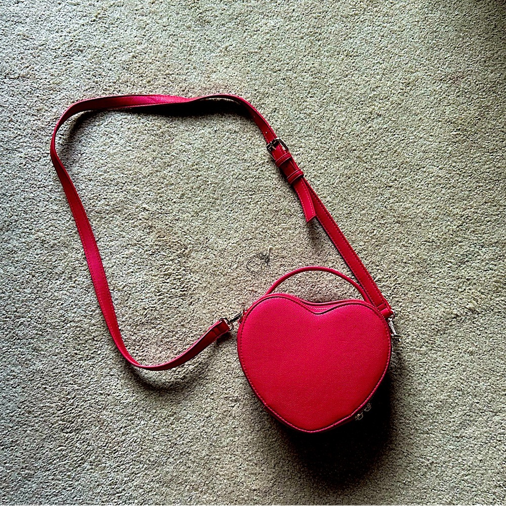 Small Y2K summer red heart purse